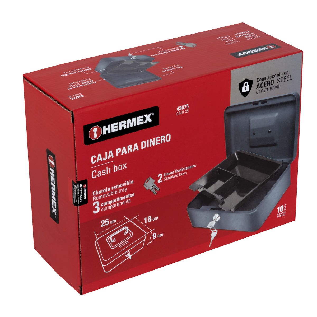 Hogar - Caja de Seguridad Hermex 25 cms