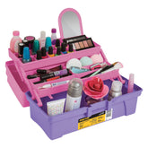 Ferretería - Organizador Caja Cosmetiquera Pretul 14", Rosa/Morado