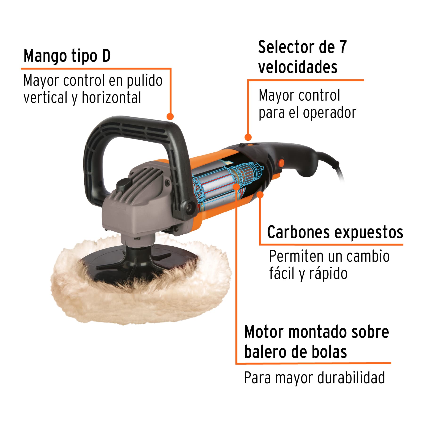 Tools - Truper 7" 1,200 W Polisher 