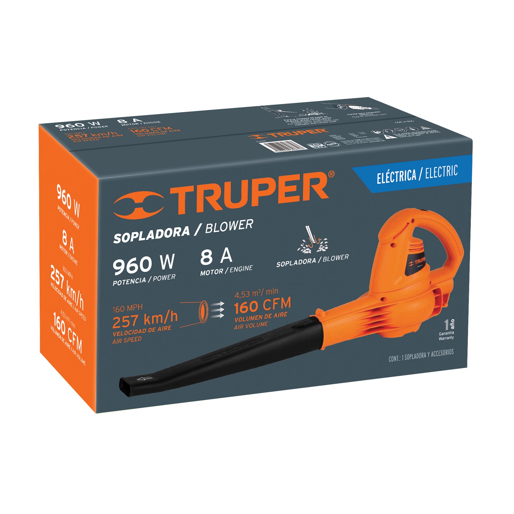 Jardinería - Sopladora Eléctrica Truper De 960 W